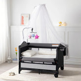 Бебешка кошара 5 в 1 Bebika DreamNest с комарник и маса за повиване