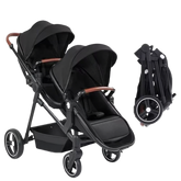 Premium TwinRide S-600 – Бебешка количка за близнаци 2 в 1