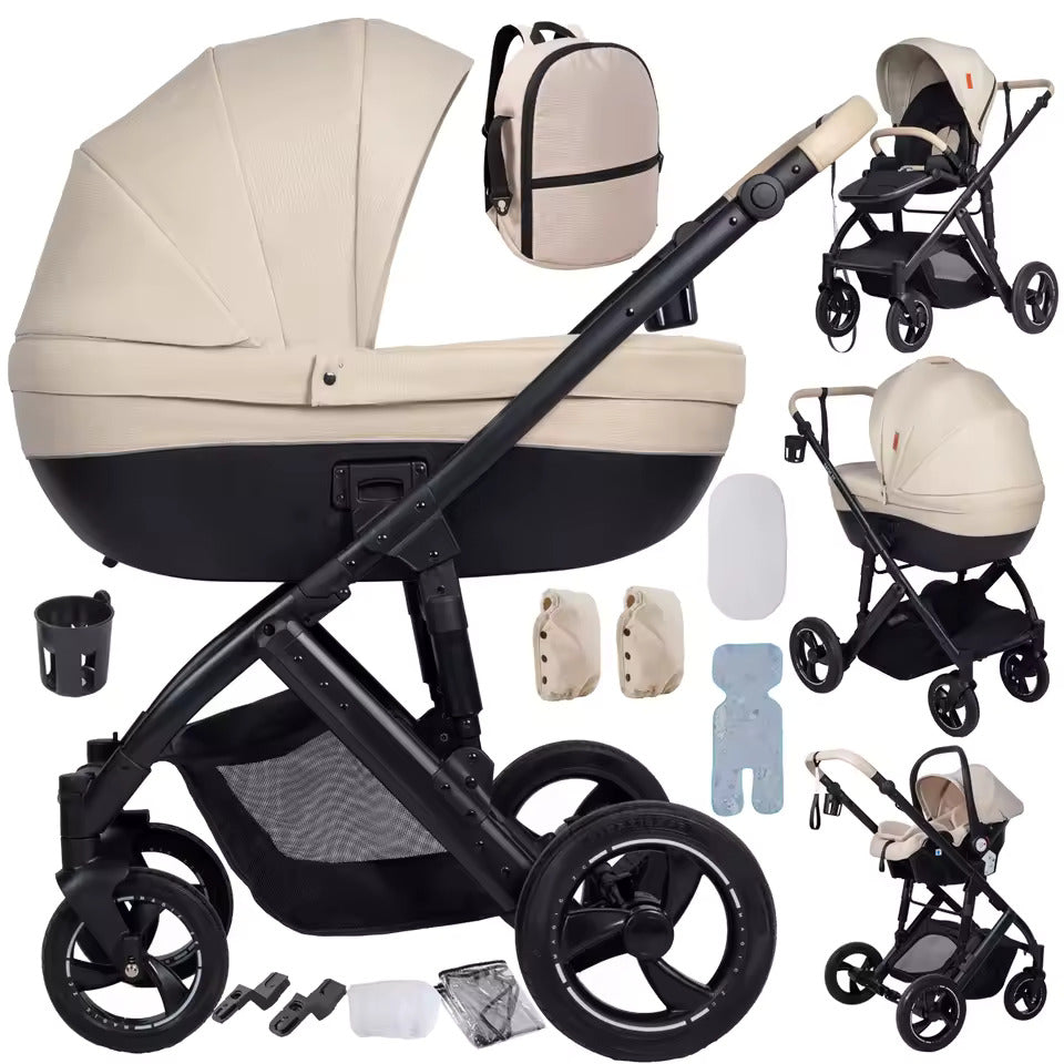 Бебешка Количка 3в1 PREMIUM LUXE