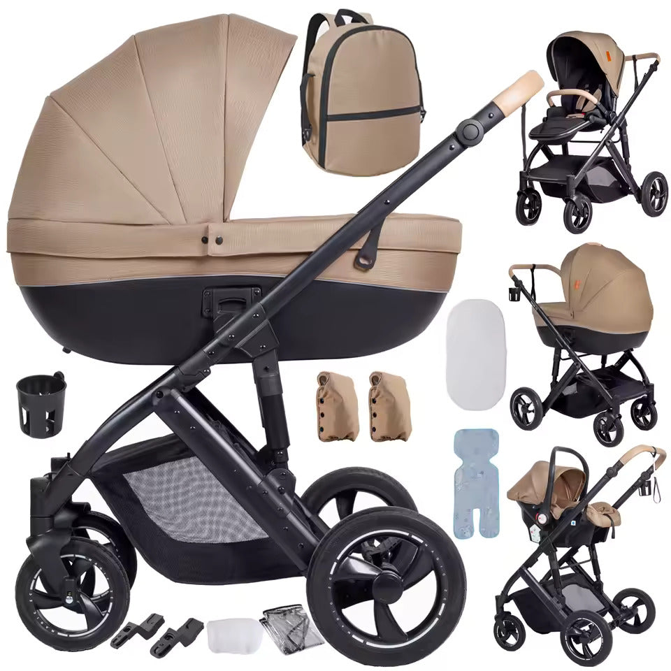 Бебешка Количка 3в1 PREMIUM LUXE