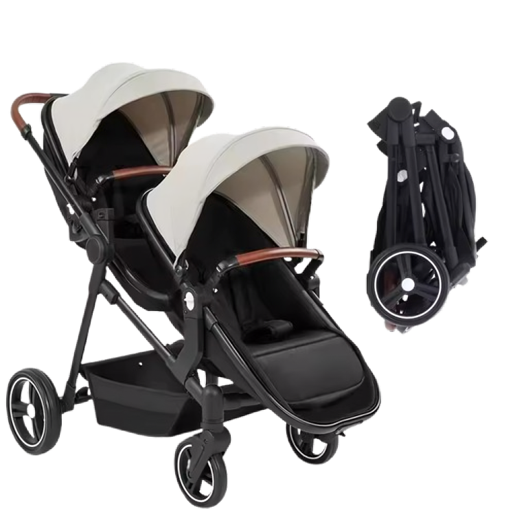 Premium TwinRide S-600 – Бебешка количка за близнаци 2 в 1