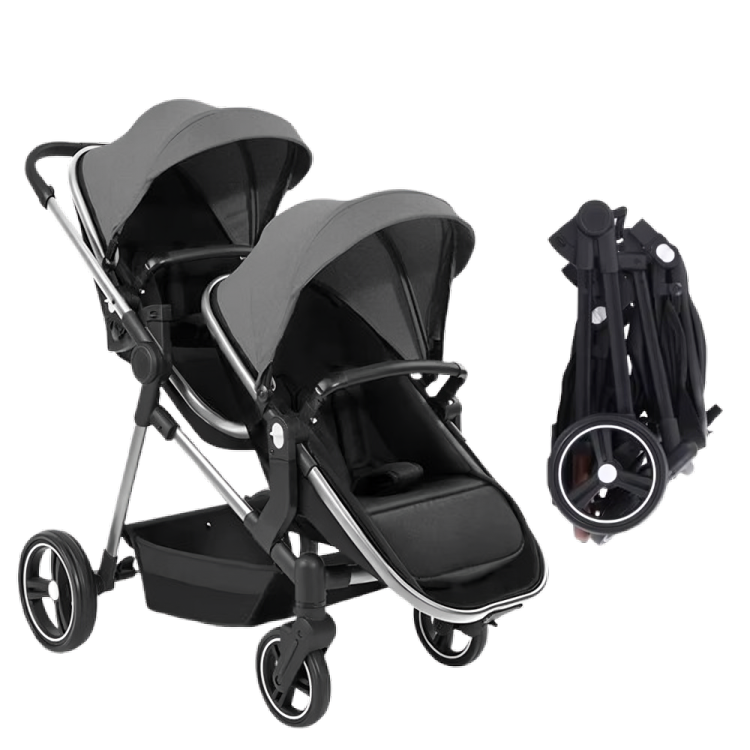 Premium TwinRide S-600 – Бебешка количка за близнаци 2 в 1