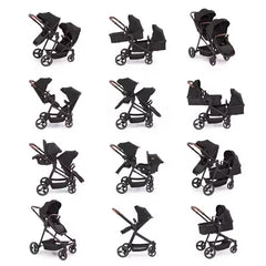 Premium TwinRide S-600 – Бебешка количка за близнаци 2 в 1